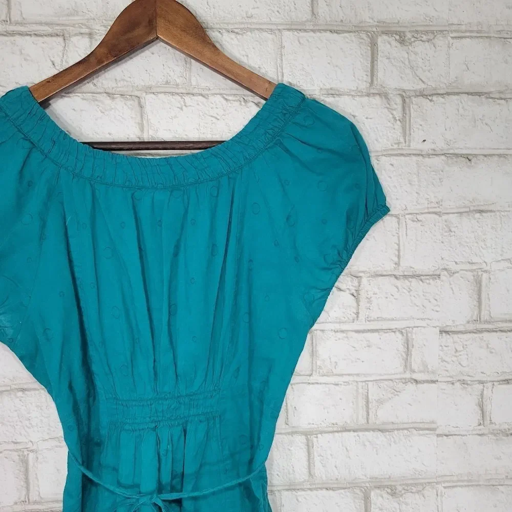 Oh Baby by Motherhood teal‎ short sleeve top